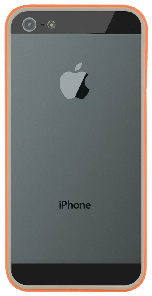Apple iPhone 5 bumper szürke/narancs
