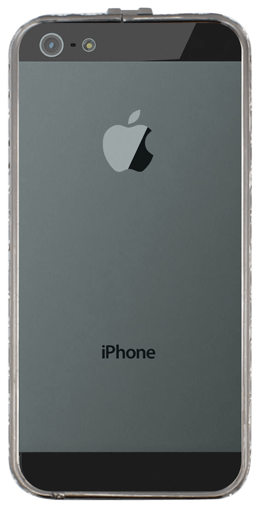 Apple iPhone 5 bumper strasszköves szürke