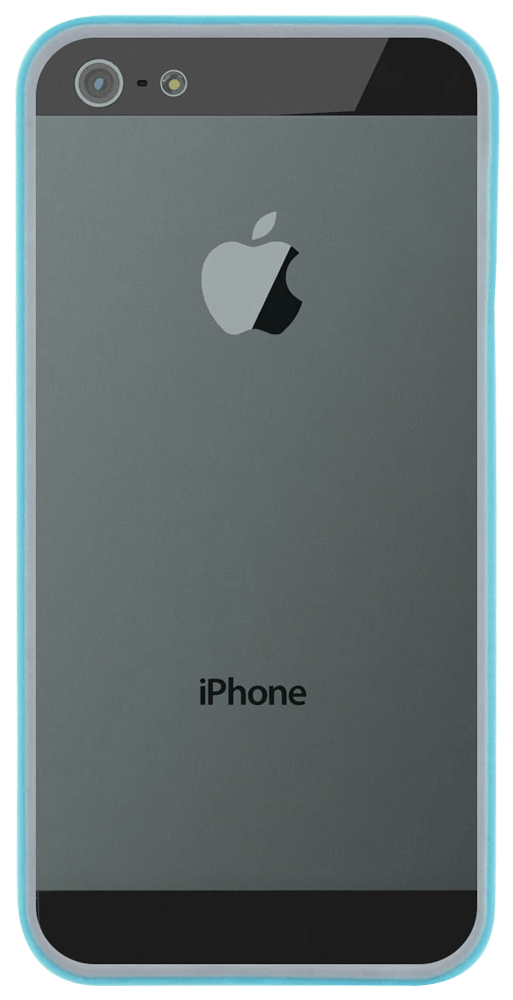 Apple iPhone 5 bumper műanyag keret kék/szürke