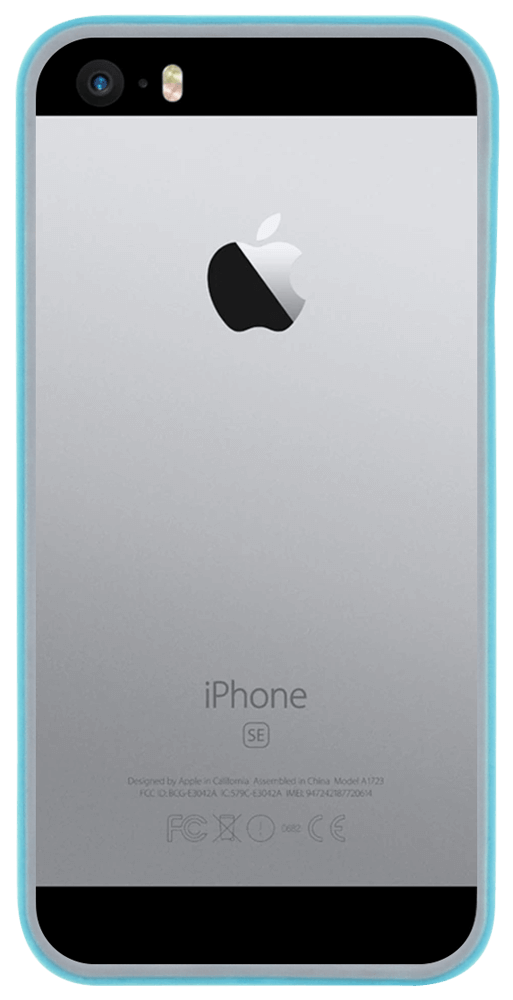 Apple iPhone SE (2016) bumper műanyag keret kék/szürke