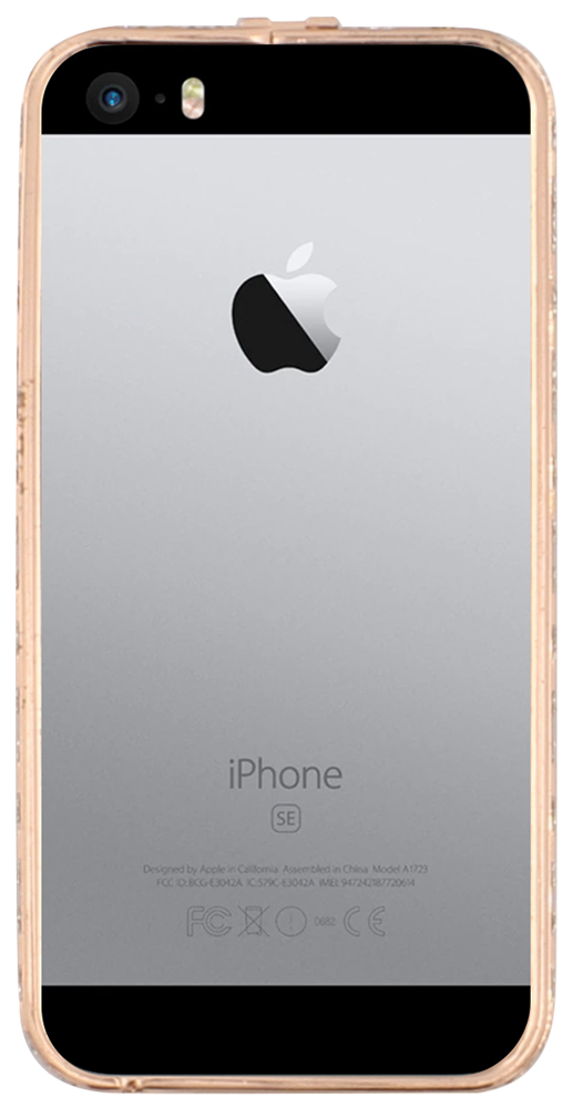 Apple iPhone SE (2016) bumper strasszköves rozéarany