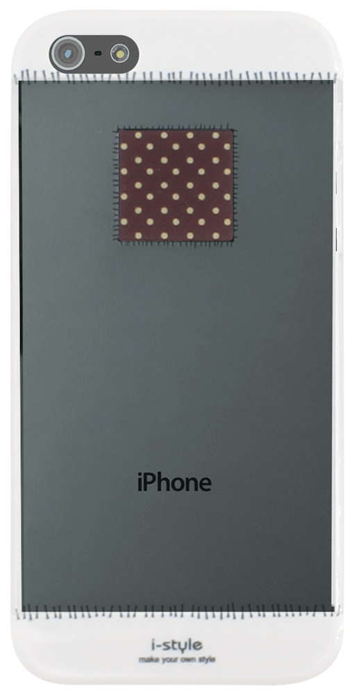 Apple iPhone 5 kemény hátlap foltozott mintás átlátszó