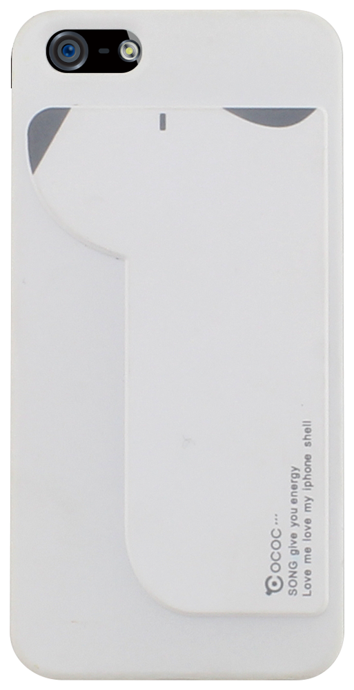 Apple iPhone 5 kemény hátlap gumírozott fehér/szürke
