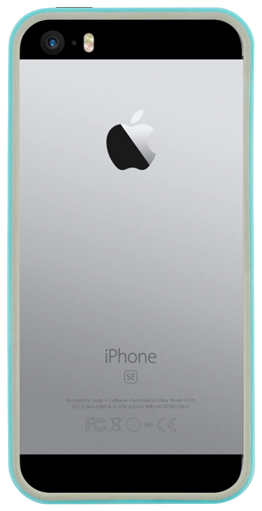Apple iPhone 5S bumper  műanyag kerettel zöld/szürke