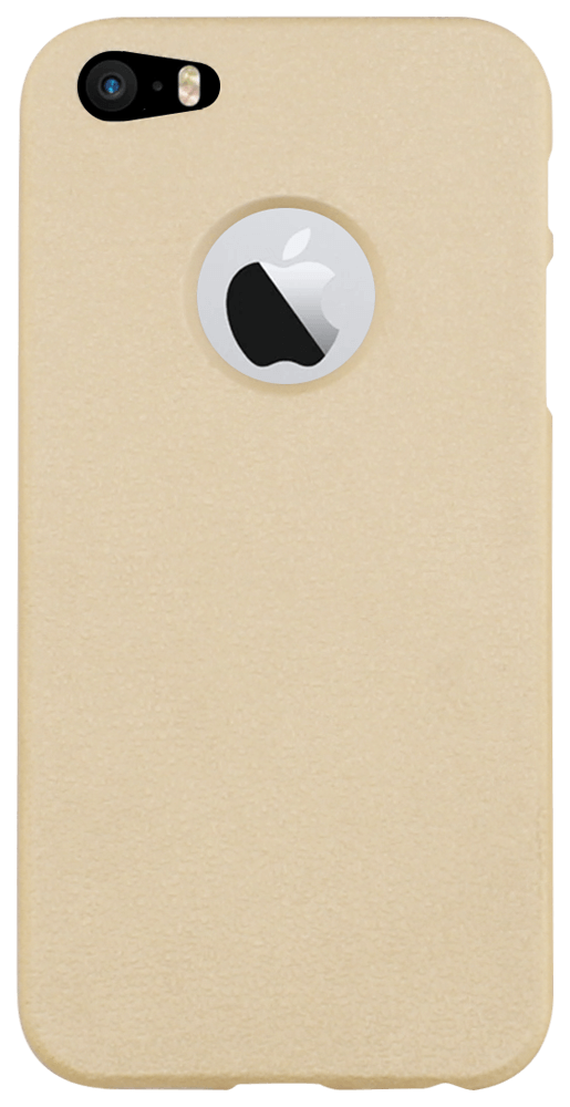Apple iPhone SE (2016) kemény hátlap logó kihagyós arany