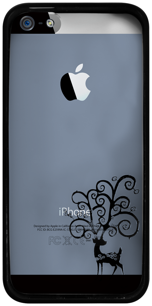 Apple iPhone 5 kemény hátlap szilikon keret víztiszta