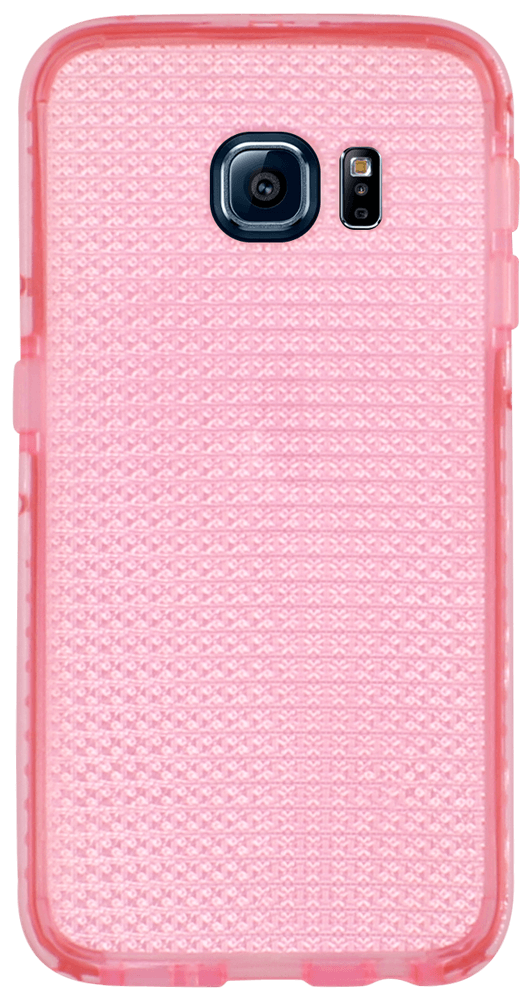 Samsung Galaxy S6 EDGE szilikon tok csillogó mintás pink