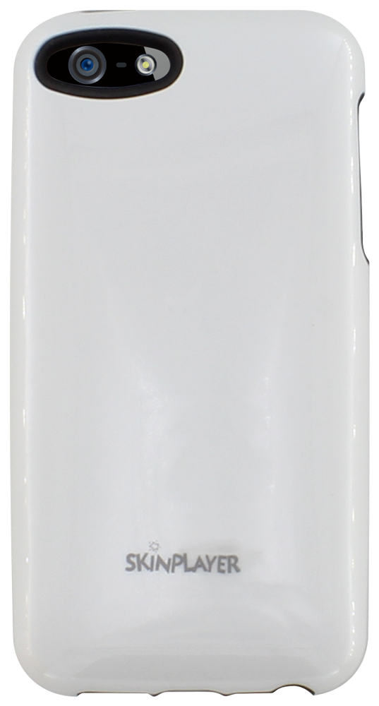 Apple iPhone 5 kemény hátlap gyári SKINPLAYER szilikon belső fekete/fehér