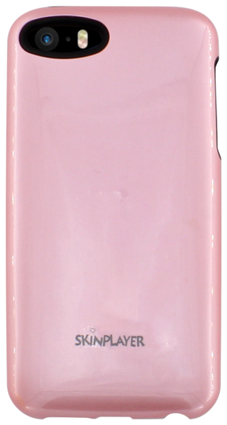 Apple iPhone SE (2016) kemény hátlap gyári SKINPLAYER szilikon belső fekete/rózsaszín