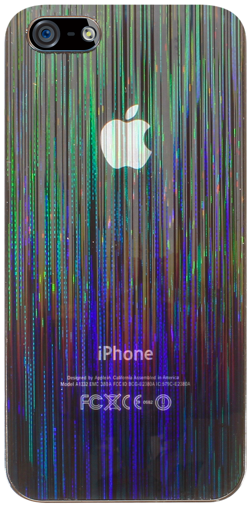 Apple iPhone SE (2016) kemény hátlap gyári APPLE csillogó, prizmás fekete