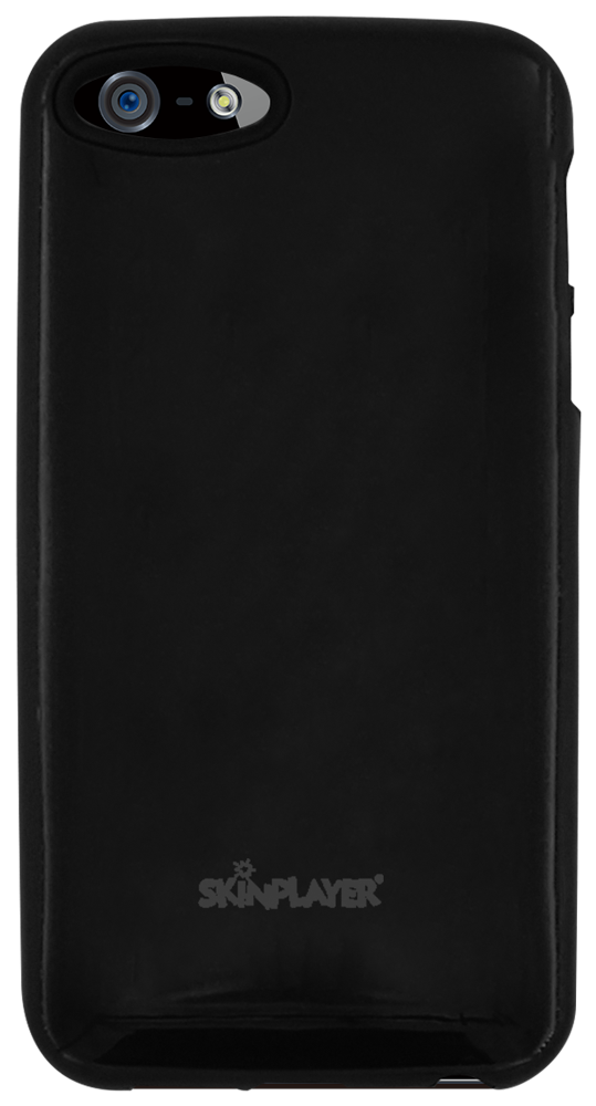 Apple iPhone SE (2016) kemény hátlap szilikon betét fekete