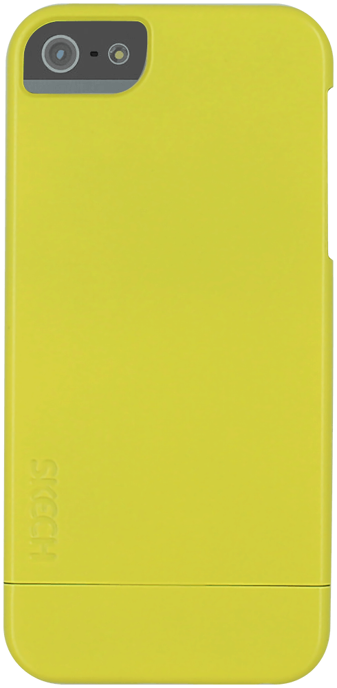 Apple iPhone 5 kemény hátlap levehető alsó résszel sárga