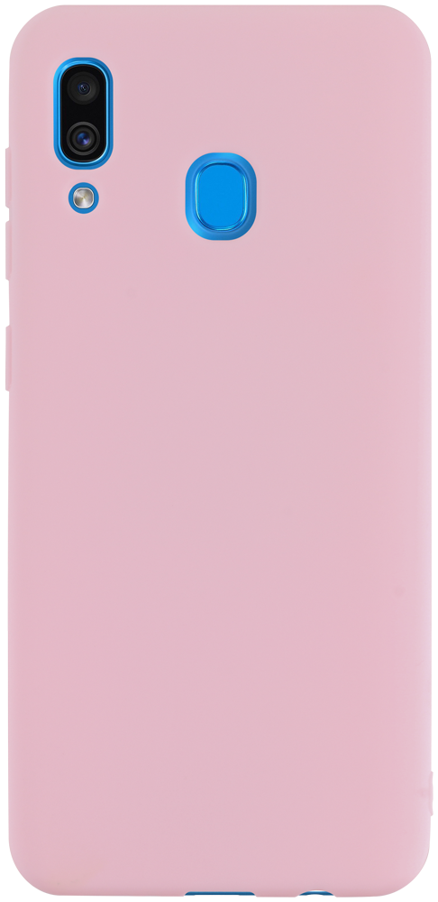 Samsung Galaxy A20 (SM-205) szilikon tok matt babarózsaszín