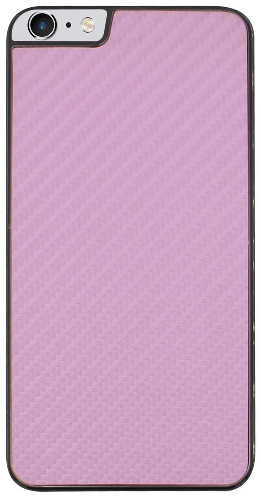 Apple iPhone 6S Plus kemény hátlap karbon mintás rózsaszín