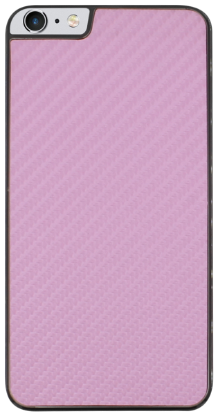 Apple iPhone 6S Plus kemény hátlap karbon mintás rózsaszín