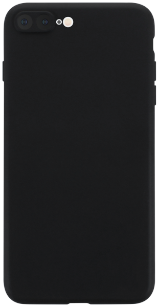 Apple iPhone 7 Plus szilikon tok kameravédővel matt fekete