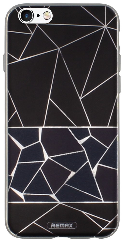 Apple iPhone 6S szilikon tok márvány mintás ezüst színű kerettel
