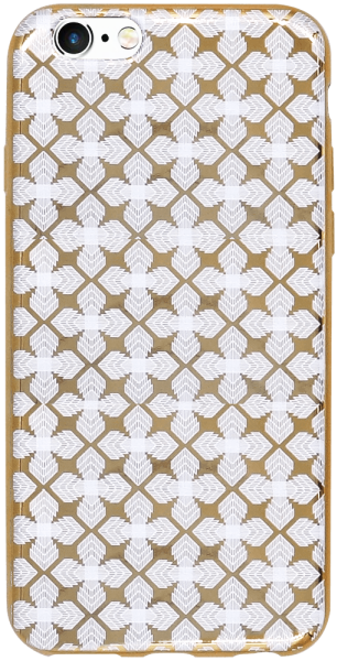 Apple iPhone 6S szilikon tok kereszt mintás arany