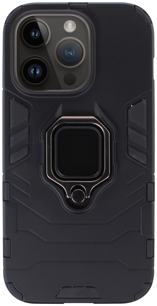 Apple iPhone 14 Pro ütésálló tok légpárnás sarkas, hibrid Ring Armor fekete