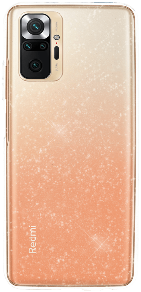 Xiaomi Poco M5s szilikon tok csillogó átlátszó