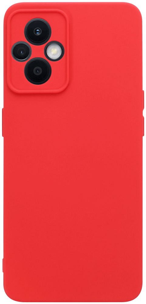 Oppo Reno7 Z 5G szilikon tok kameravédővel matt piros