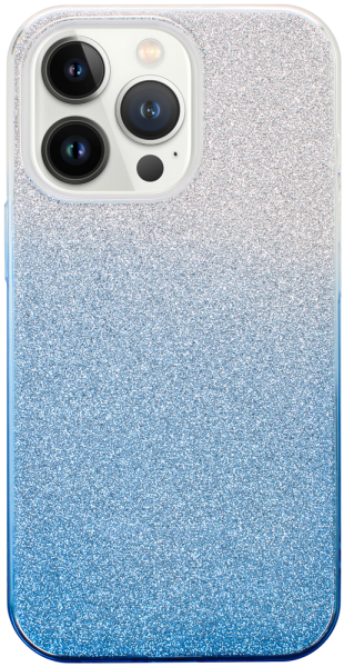 Apple iPhone 13 Pro szilikon tok csillogó hátlap kék/ezüst