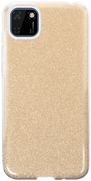 Huawei Y5P szilikon tok csillogó hátlap arany