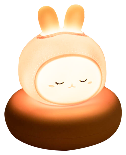 Nyuszi alakú touch, akkumulátoros éjjeli lámpa automata üzemmóddal