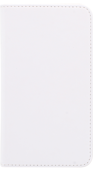 Apple iPhone XS oldalra nyíló flipes bőrtok asztali tartó funkciós fehér
