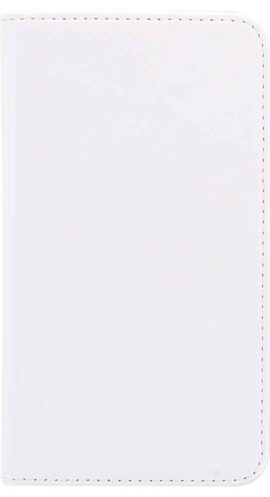Apple iPhone X oldalra nyíló flipes bőrtok asztali tartó funkciós fehér