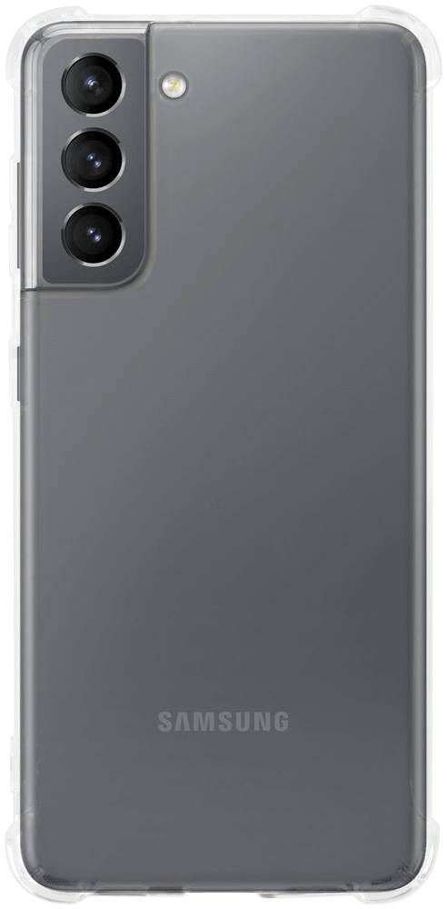 Samsung Galaxy S21 5G (SM-G991B) szilikon tok közepesen ütésálló légpárnás sarok átlátszó