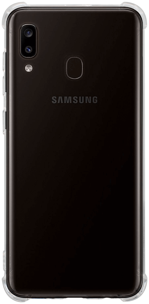 Samsung Galaxy A30 (SM-A305) szilikon tok közepesen ütésálló légpárnás sarok átlátszó