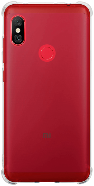 Xiaomi Redmi Note 6 Pro szilikon tok közepesen ütésálló légpárnás sarok átlátszó