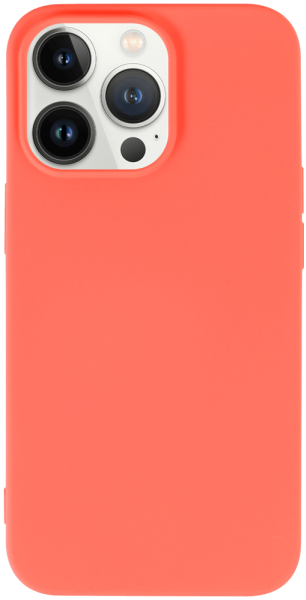 Apple iPhone 13 Pro szilikon tok matt barackszínű