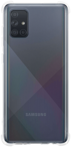 Samsung Galaxy A71 (SM-A715F) szilikon tok közepesen ütésálló légpárnás sarok átlátszó