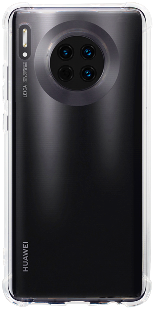 Huawei Mate 30 szilikon tok közepesen ütésálló légpárnás sarok kameravédővel átlátszó