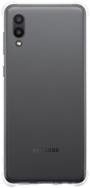 Samsung Galaxy M02 (SM-M022F) szilikon tok közepesen ütésálló légpárnás sarok kameravédővel átlátszó