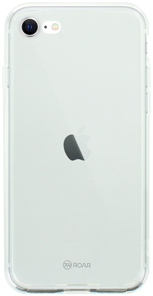 Apple iPhone SE (2020) szilikon tok gyári ROAR kameravédővel átlátszó