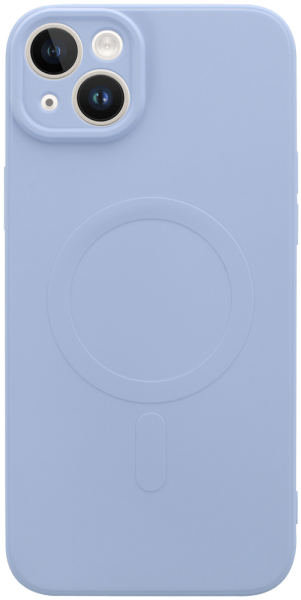 Apple iPhone 14 Plus szilikon tok gyári MagSafe kameravédővel lila