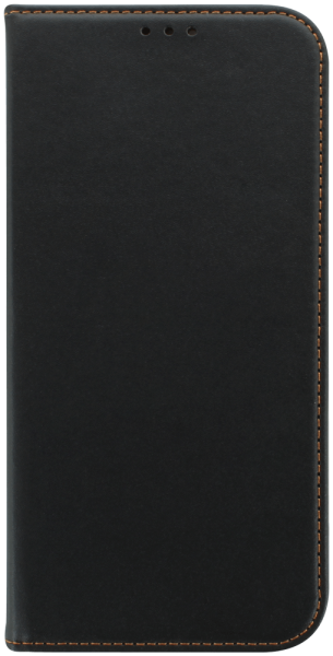 Apple iPhone 14 Plus oldalra nyíló flipes bőrtok valódi bőr fekete