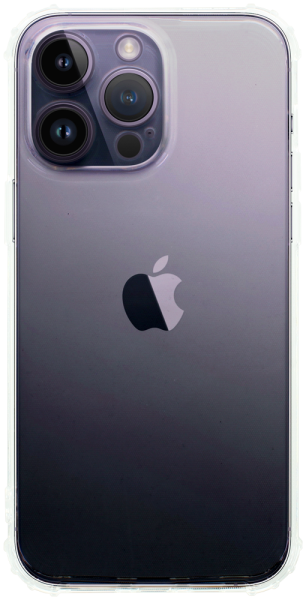 Apple iPhone 14 Pro Max szilikon tok közepesen ütésálló légpárnás sarok kameravédővel átlátszó