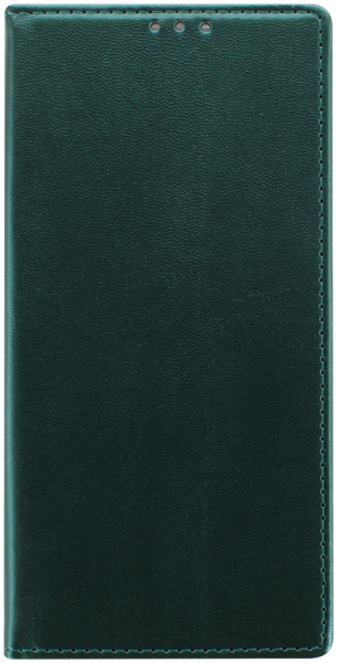 Samsung Galaxy S23 Ultra (SM-S918B) oldalra nyíló flipes bőrtok asztali tartó funkciós sötétzöld