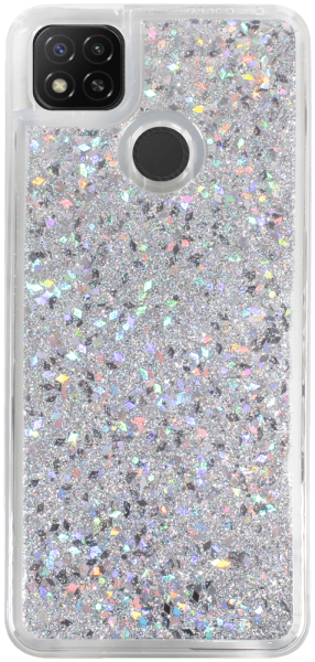 Xiaomi Redmi 10A szilikon tok gyári Liquid Sparkle ezüst