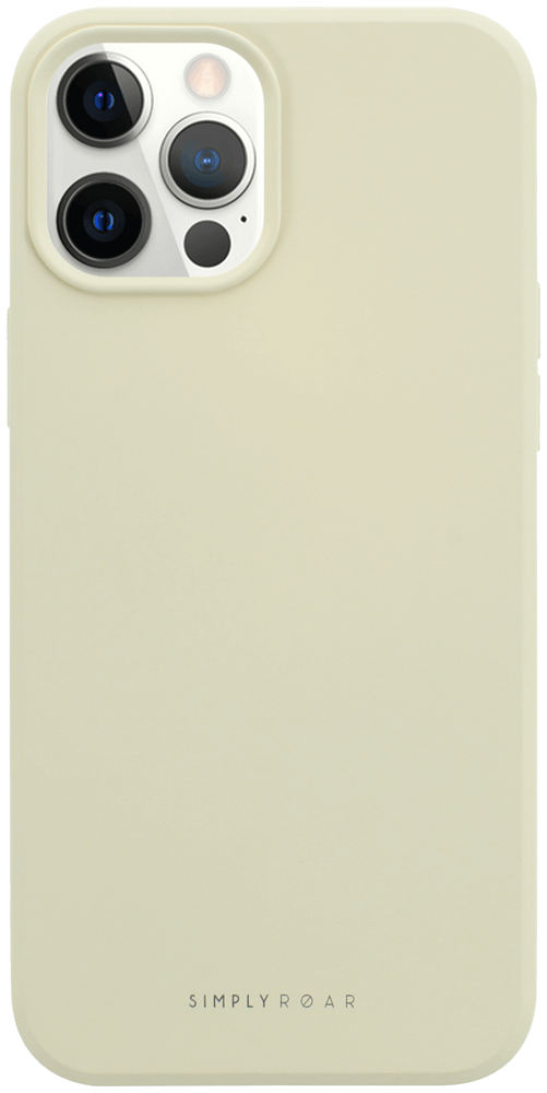 Apple iPhone 12 Pro Max szilikon tok gyári ROAR púder fehér