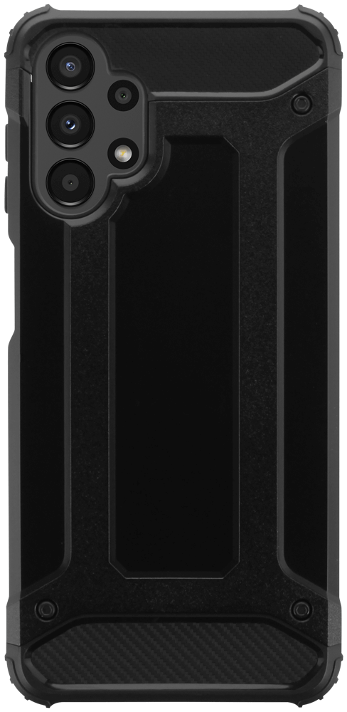 Samsung Galaxy A13 4G (SM-A135F) ütésálló tok légpárnás sarkas, hibrid Forcell Armor fekete