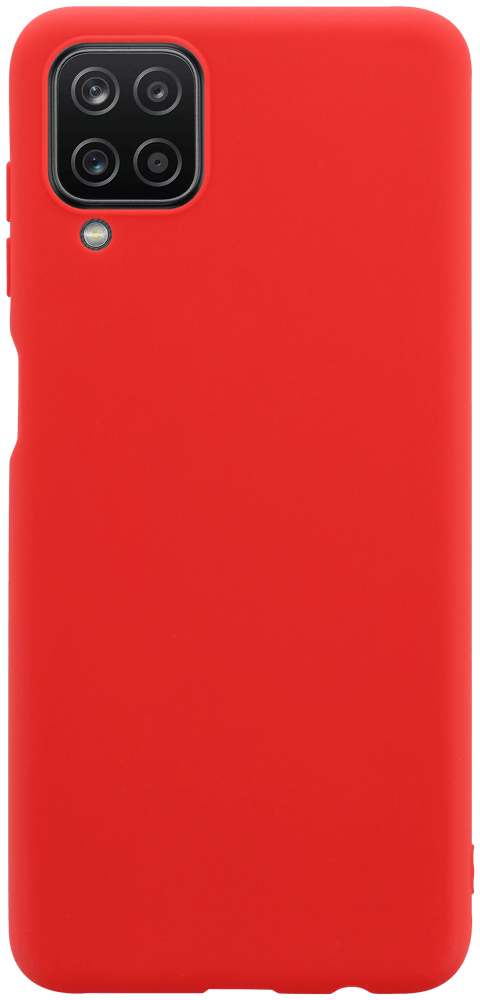 Samsung Galaxy A12 (SM-A125F) szilikon tok matt piros