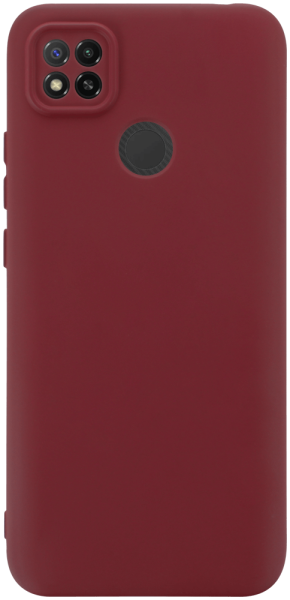 Xiaomi Redmi 9C szilikon tok kameravédővel matt bordó