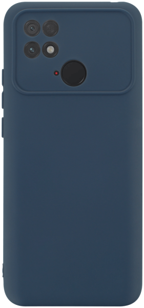 Xiaomi Poco C40 szilikon tok kameravédővel matt sötétkék