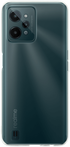 Realme C31 szilikon tok közepesen ütésálló kameravédővel átlátszó