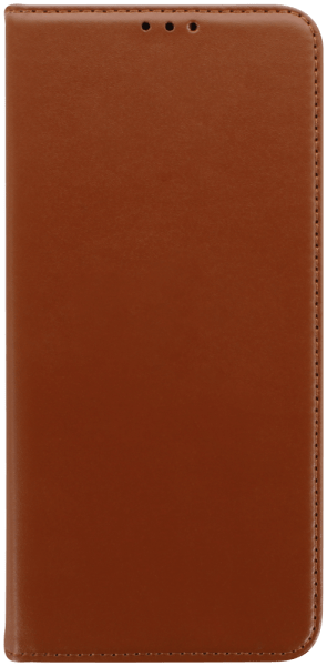 Samsung Galaxy A02s (SM-A025) oldalra nyíló flipes bőrtok valódi bőr barna